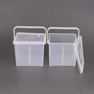 Cubo cuadrado plástico del clavo 1.5L