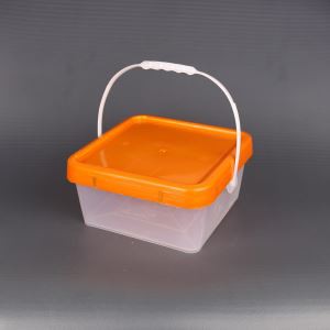 Hardware de embalaje de cubo cuadrado plástico 6.0L